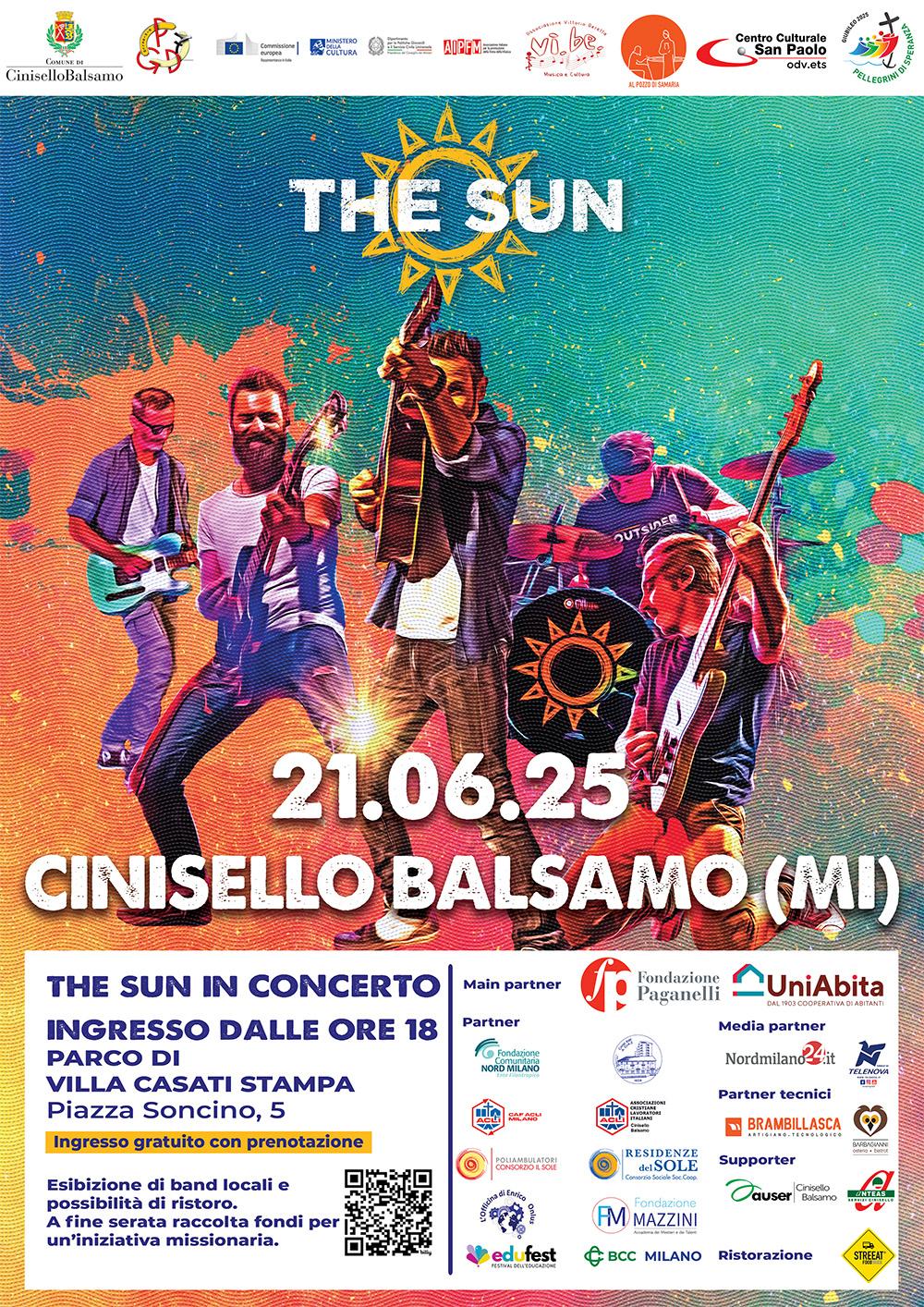 ? Festa della Musica 2025 a Cinisello Balsamo: arrivano i The Sun con un concerto testimonianza ? Festa della Musica 2025 a Cinisello Balsamo: arrivano i The Sun con un concerto testimonianza