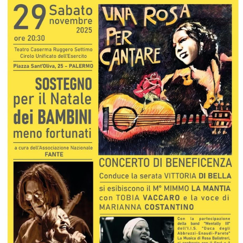 Una Rosa per cantare: L’anima ribelle di Rosa Balistreri rivive sul palco per i bambini meno fortunati Una Rosa per cantare: L’anima ribelle di Rosa Balistreri rivive sul palco per i bambini meno fortunati